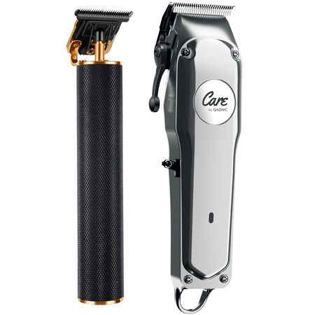 Maquina de Cortar el Pelo Inoxidable + Patillera Profesional Gadnic
