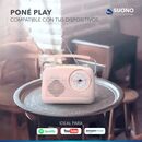 Radio Porttil Suono Bluetooth Vintage Retro Parlante Usb Aux Recargable - Miniatura 1