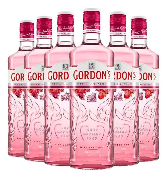 Gin GordonsPink700ml  Packx6 - Vista 2