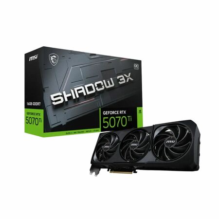 Placa de Video MSI GeForce RTX 5070 Ti 16G SHADOW 3X OC GDDR7 256-bit 912-V531-465