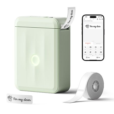 Impresora Etiquetadora Portátil Niimbot D110 Rotuladora Manual Inteligente (Verde)