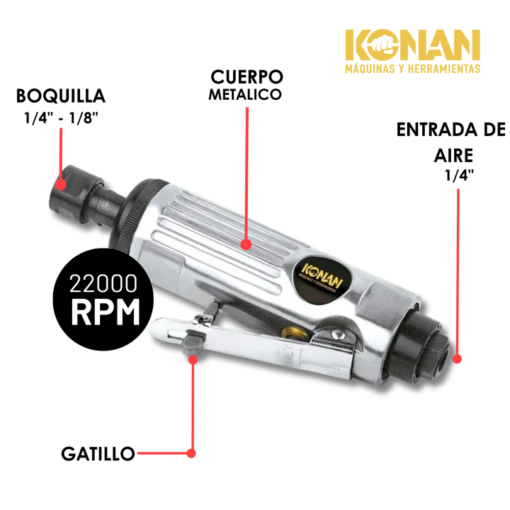 Kit Llave De Impacto Konan + Pulidora + Medidor 27 PCS - Vista 6