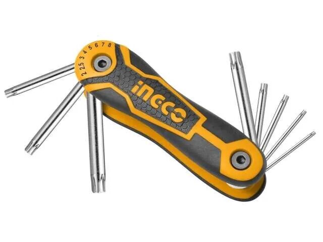 Juego De Llaves Torx De Bolsillo T9 A T40 Industrial Ingco HHK14083 - Vista principal