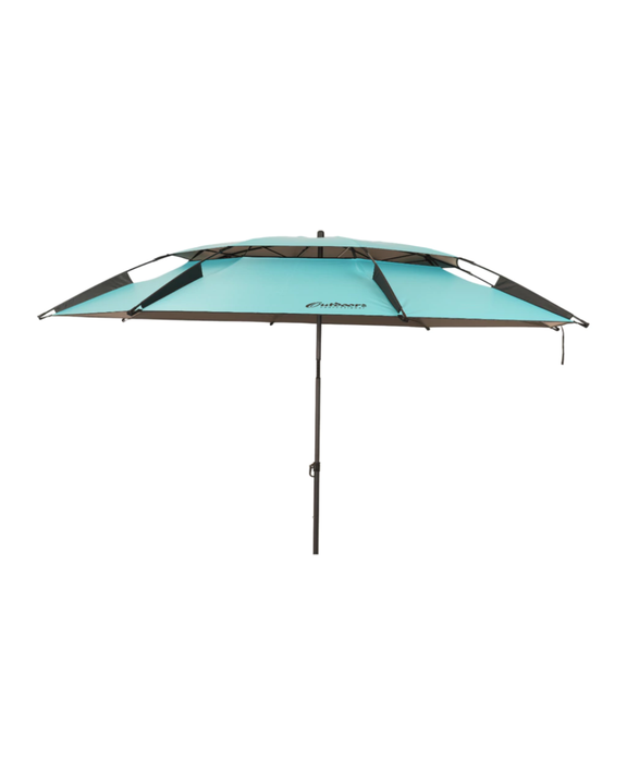 SOMBRILLA LISA 260CM U260 BLACKOUT CON RESORTE Y DOBLE CAPA CELESTE Outdoors - Vista 1