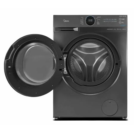 Lavasecarropas Midea Mf-200d120bt-a1 Inverter Smart 12 Kg  8GKG secador por calor 1400RPM GRIS