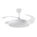 Ventilador De Techo Retráctil Etheos GVTI-VTRB Blanco Luz Led Control - Miniatura 1
