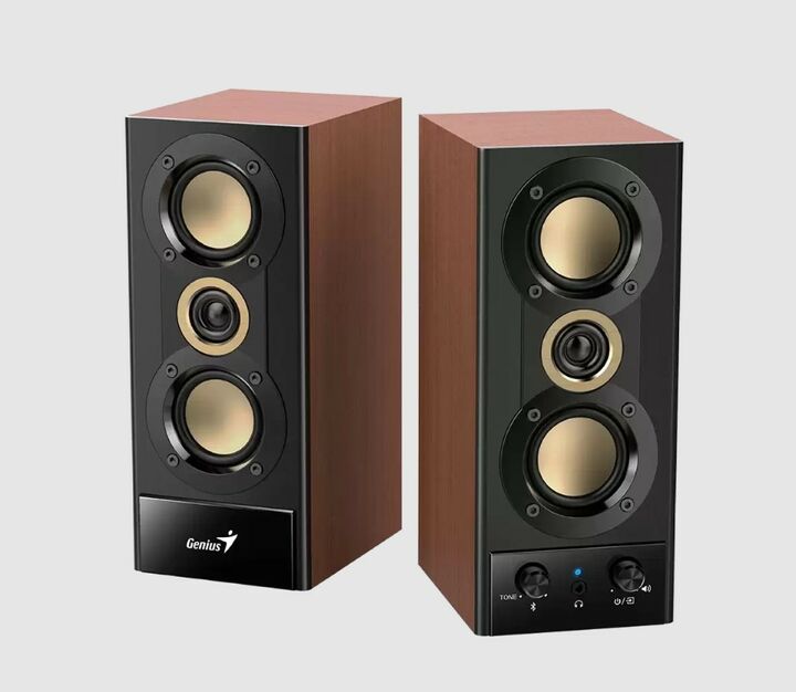 Parlantes Genius Sp-Hf800Bt Bt5.3 Wood 220V - Vista 2