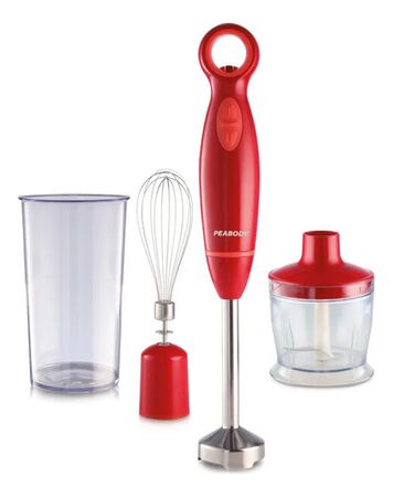 Licuadora De Mano Mixer Peabody Pe-lma323r 600w Roja 2 Vel. Color Rojo