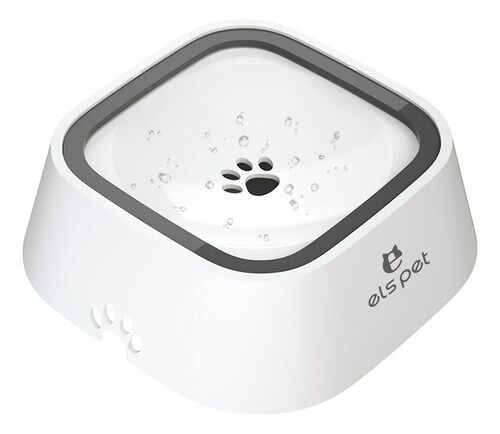 Bebedero 1L Antiderrame Antideslizante Perros Y Gatos Blanco - Vista principal