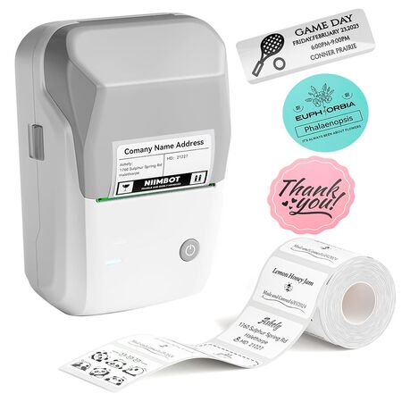 Impresora Térmica Portátil Niimbot B1 Etiquetadora Rollos 20-50mm (Gris)