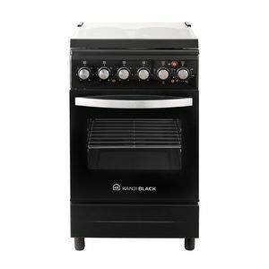 COCINA ELECTRICA KANJI KJH-EKB001V BLACK 50CM 4 ANAFES CON TAPA - 4608756