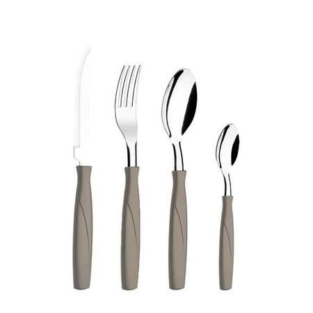 Juego De Cubiertos Itaparica 25 Piezas Warm Grey BRINOX - 6000786