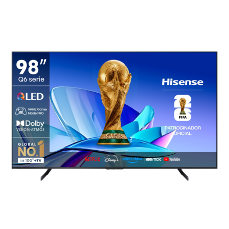 TV Hisense 98 " QLED Google 144 MHZ Game Pro