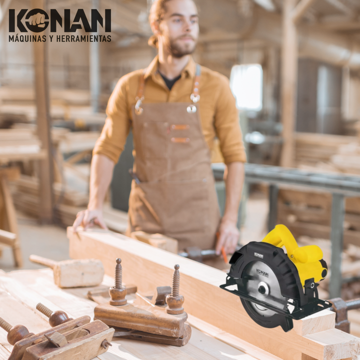 Sierra Circular 1300w Konan 24 Dientes Frecuencia 50 - Vista 8