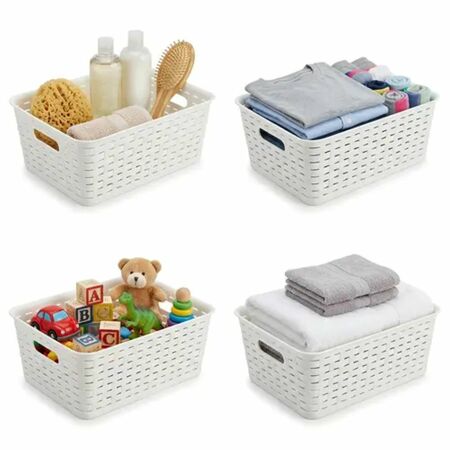 Set X4 Organizadores Gadnic Canastos Medianos 40cm 16L