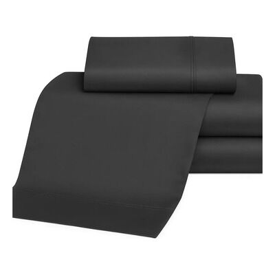 Juego De Sabanas Danubio 600 hilos - 2 Plazas - Color Negro