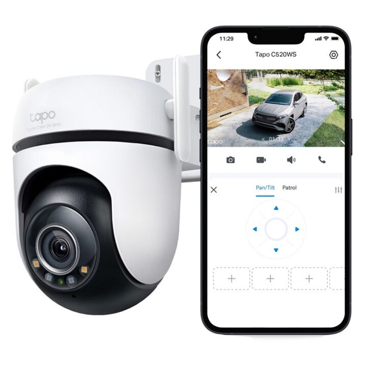 Cámara Ip Cloud Tp-Link Tapo C520Ws 2K Qhd Ext Ptz - Vista 3