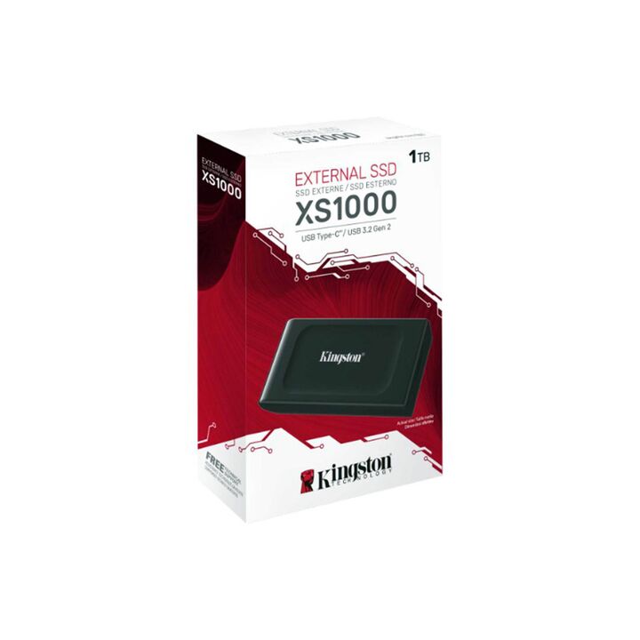 Disco Solido Externo SSD 1TB Kingston XS1000 Negro - Vista 2
