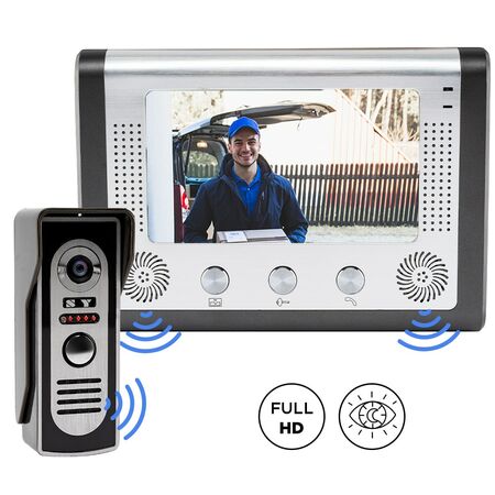 Portero Visor Electrico Timbre Gadnic Pantalla Lcd Con Camara