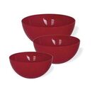 Set 3 bowls plasticos irrompibles ROJOS Carol 3440 - ROJ - Miniatura 1