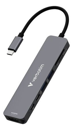 Hub Verbatim Multipuerto Usb-c Essentials 7 Puertos
