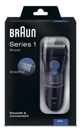 Afeitadora Braun Series 1 130S Lavable Cortapatillas Smartfoil 220V 