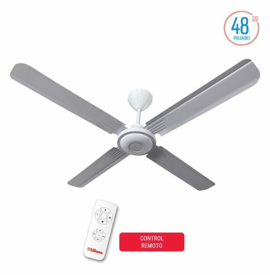 VENTILADOR  DE TECHO LILIANA VTHB104R CHAPA BLANCO 3VEL.300RPM CTROL REMOTO - 4609267 - Vista principal