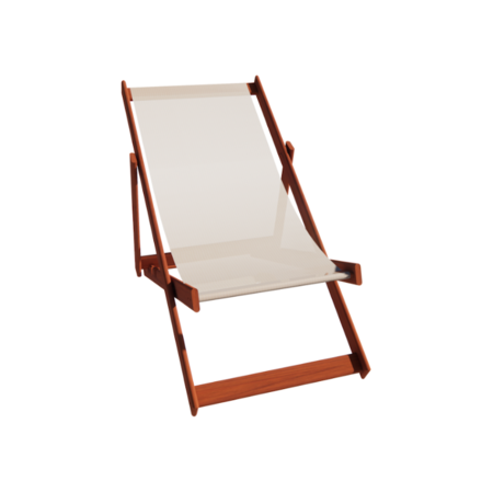 REPOSERA DE PLAYA EMC CON PATAS DE MADERA NATURAL (ECOPLAYA)