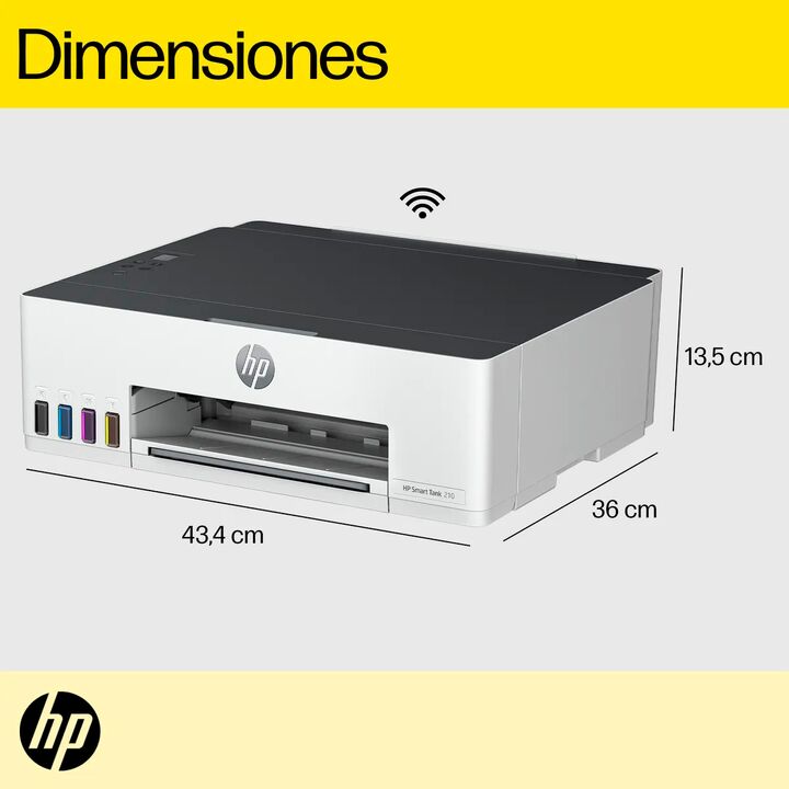 Impresora Hp Smart Tank 210 Sistema Continuo Color Wifi - Vista 9