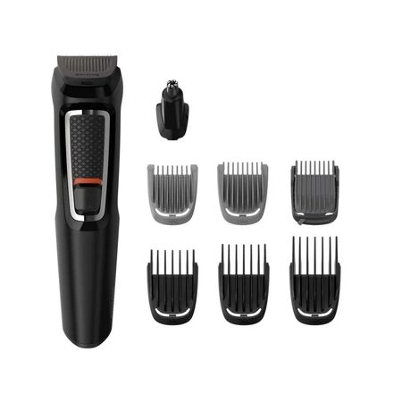 MultiGroom Philips MG3730 8 accesorios Cuchillas autoafilable de acero Accesorios lavables