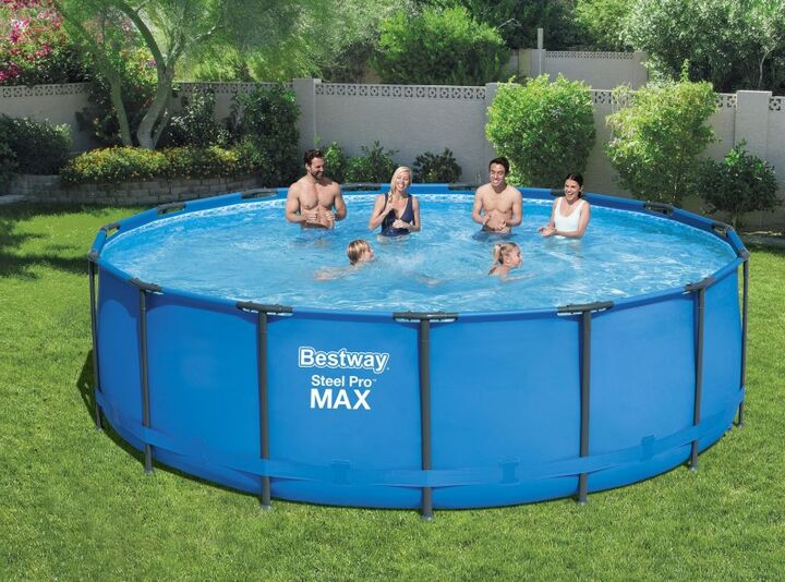 Pileta Estructural Redonda Bestway Lona 16015 Litros - Vista principal