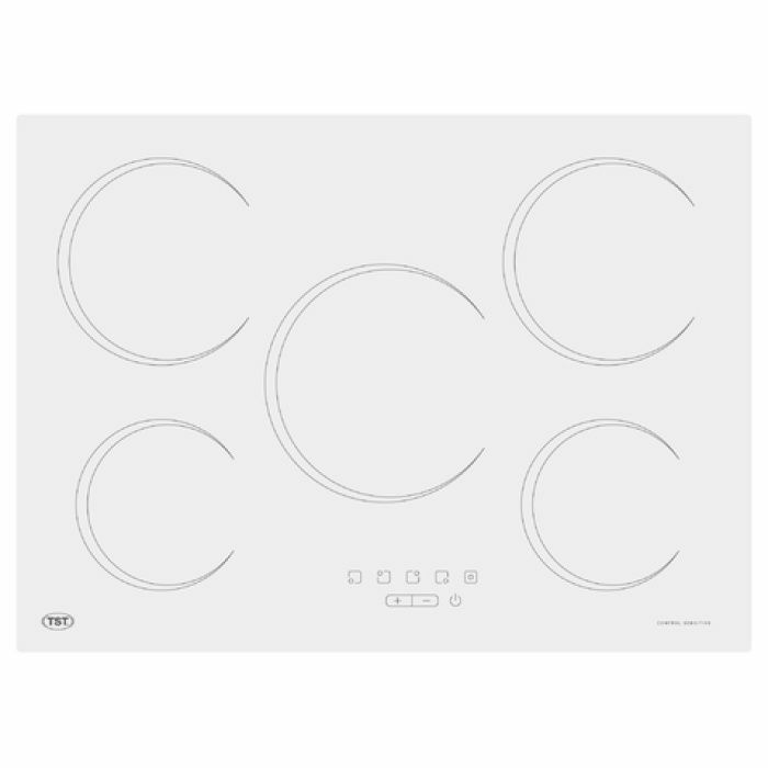 Anafe TST Vitroceramico Electrico Blanco 5 Hornallas - Vista principal