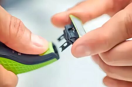 Afeitadora Philips OneBlade QP2521 verde lima y gris marengo 220V