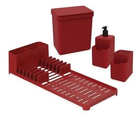 Kit Organizador De Cocina Coza Rojo Bold 993111465