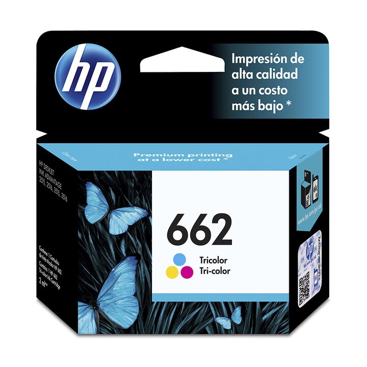 Cartucho Hp Original 662 Tricolor CZ104AL 1515 2515 2545 3515 3545 - Vista principal