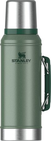 Termo Stanley Clasico 950 Ml Con Manija Y Tapon Cebador Verde