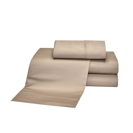 Juego De Sabanas Danubio 1000 hilos - Queen - Color Beige