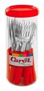 Juego De Cubiertos Clasicos Rojo Tarro Transp. Carol 42024 - ROJO - Miniatura 1