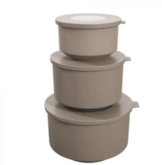 Set De contenedores Hermeticos 500Ml. 1L. 2L - Warm Gray Coza 992621126 - Vista principal