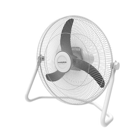 VENTILADOR TURBO INDELPLAS IVI20 - BLANCO, 20", 3 PALETAS, 3 VELOC., PISO. (05.01.10.07)