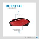 Mouse Inalambrico Hp 200 Rojo Y Negro Receptor Usb - Miniatura 7