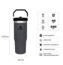 Botella Termica Stanley Flip Straw Gris 887 Ml 10-09993-024 - Miniatura 2
