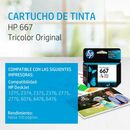 Cartucho De Tinta Hp 667 3ym78al Tricolor Original 2375 1275 - Miniatura 2