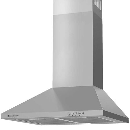 Campana  Extractor de cocina Serie Dorada - 110W - 3 Velocidades - Acero inoxidable