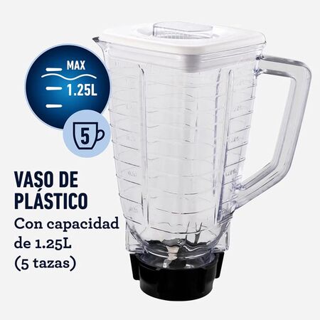 Licuadora OSTER Kaliman Blstkapbrd - vaso plastico - 2 vel negra 