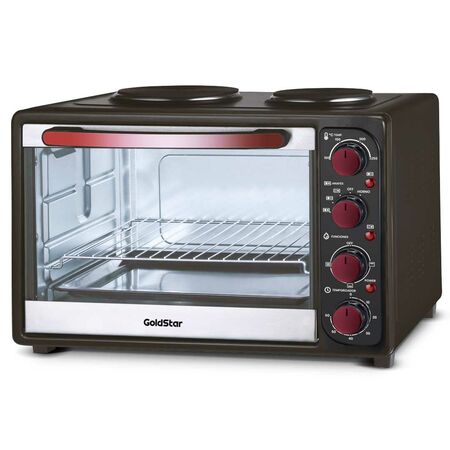 Horno Electrico Doble Anafe - Goldstar - 2000w - 60 Litros