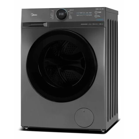 Lavasecarropas Midea Mf-200d120b/t-a1 Inverter Smart 12 Kg / 8GKG secador por calor 1400RPM GRIS