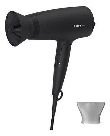 Secador De Pelo Plegable Philips Thermoprotect Bhd308/10 Color Negro