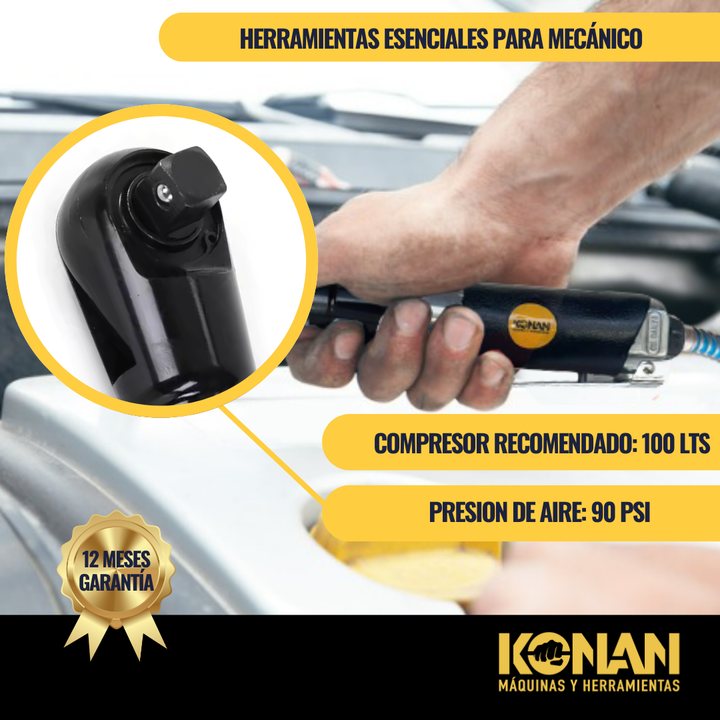 Konan Kit Llave Crique Neumatica 1/2 Con Acc.17piezas Klk/01 - Vista 7