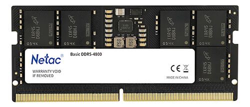 Memoria Ram 16gb Ddr5 4800mhz Netac Basic Sodimm Notebook - Vista principal